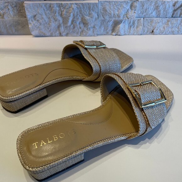 Talbots womens Rafia slides - Picture 4 of 5